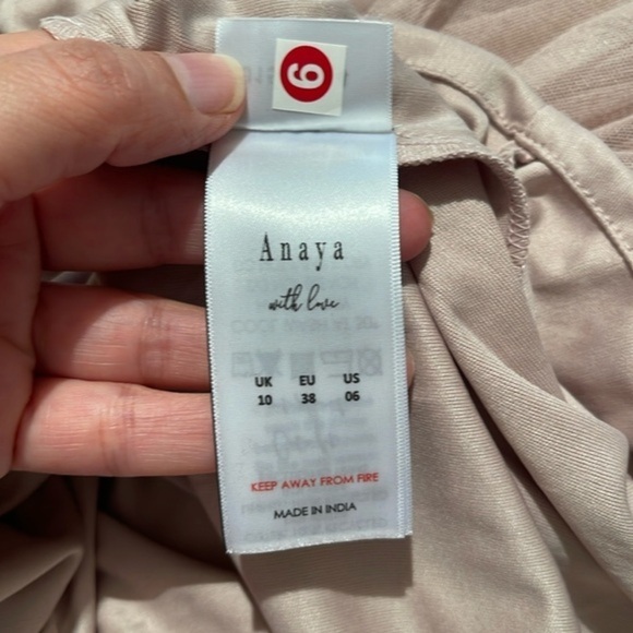 - NWT ANAYA WITH LOVE Halter Neck Tiered Maxi Dress Women’s Size 6 - Picture 12 of 17